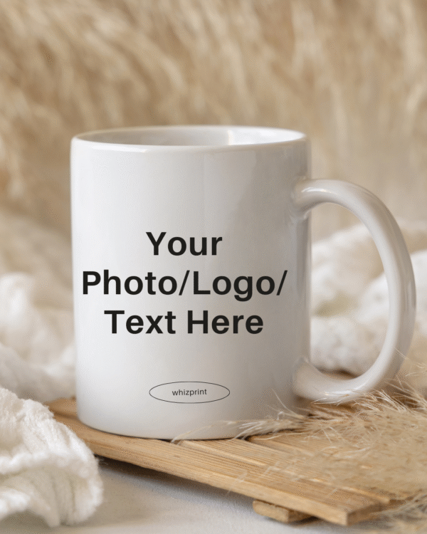 Customized Mug with Photo/Personalized Custom Photo, Quote, Logo in White AAA Quality Cup for Gift on Any Occasion, Ceramic-325 ML - Image 3